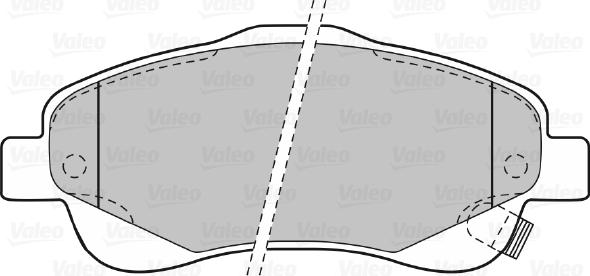 Valeo 670665 - Bremžu uzliku kompl., Disku bremzes adetalas.lv