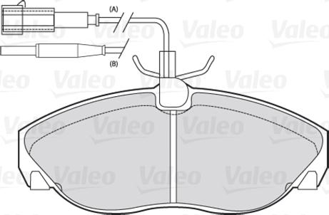 Valeo 670070 - Bremžu uzliku kompl., Disku bremzes adetalas.lv