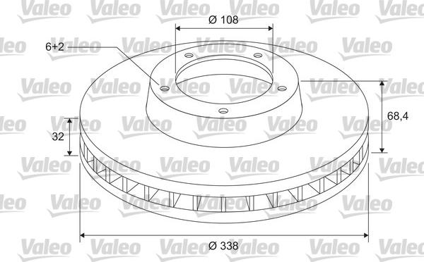 Valeo 185814 - Bremžu diski adetalas.lv