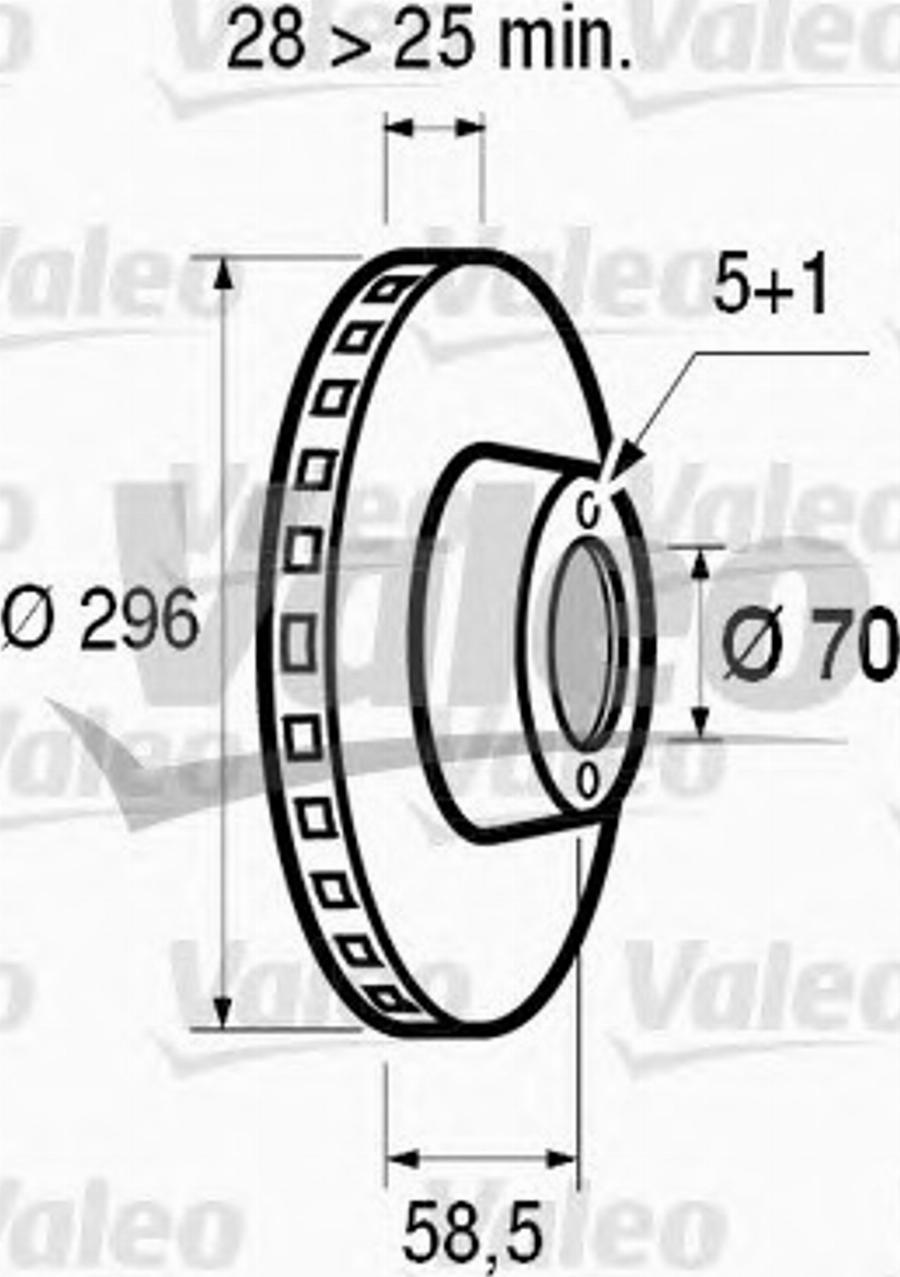 Valeo 186491 - Bremžu diski adetalas.lv