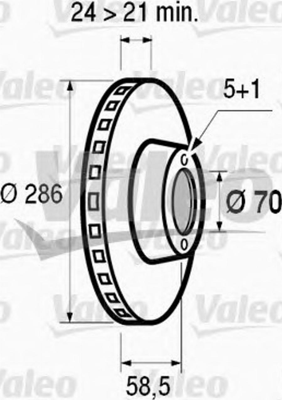 Valeo 186492 - Bremžu diski adetalas.lv