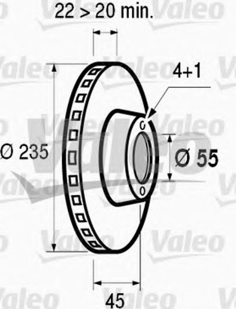 Valeo 186448 - Bremžu diski adetalas.lv