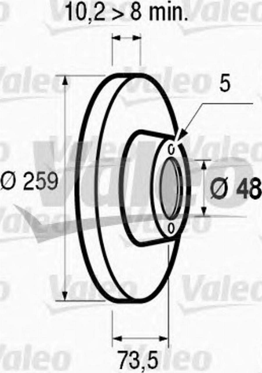 Valeo 186456 - Bremžu diski adetalas.lv