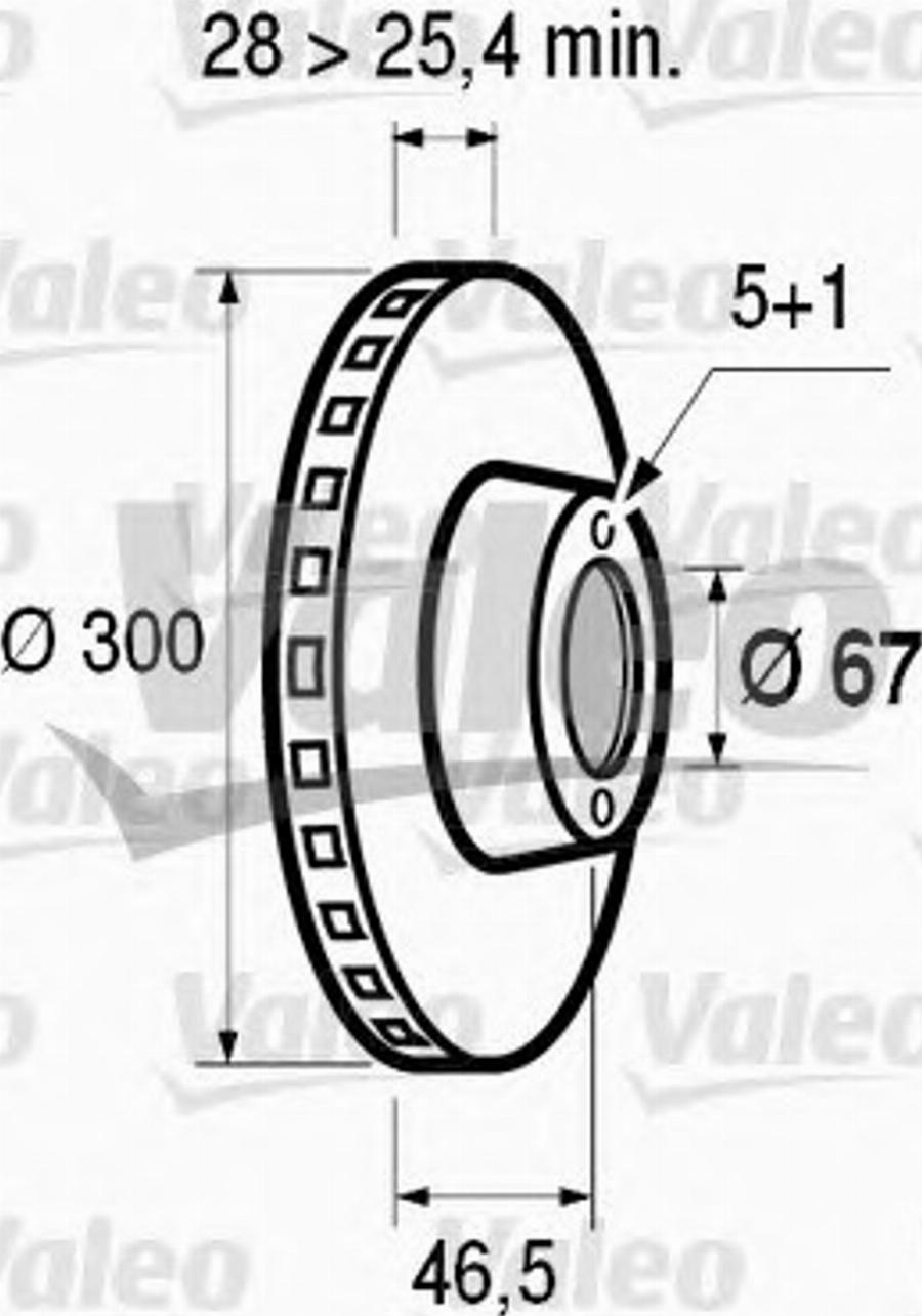 Valeo 186468 - Bremžu diski adetalas.lv