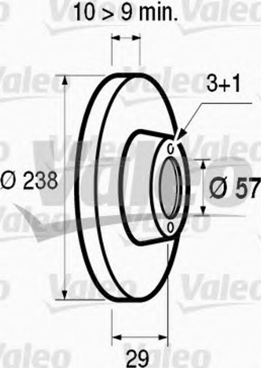 Valeo 186414 - Bremžu diski adetalas.lv