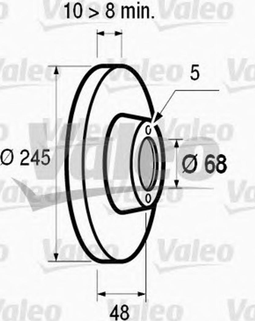 Valeo 186 411 - Bremžu diski adetalas.lv