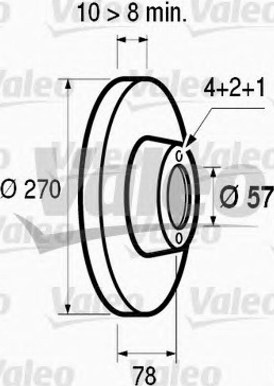 Valeo 186489 - Bremžu diski adetalas.lv