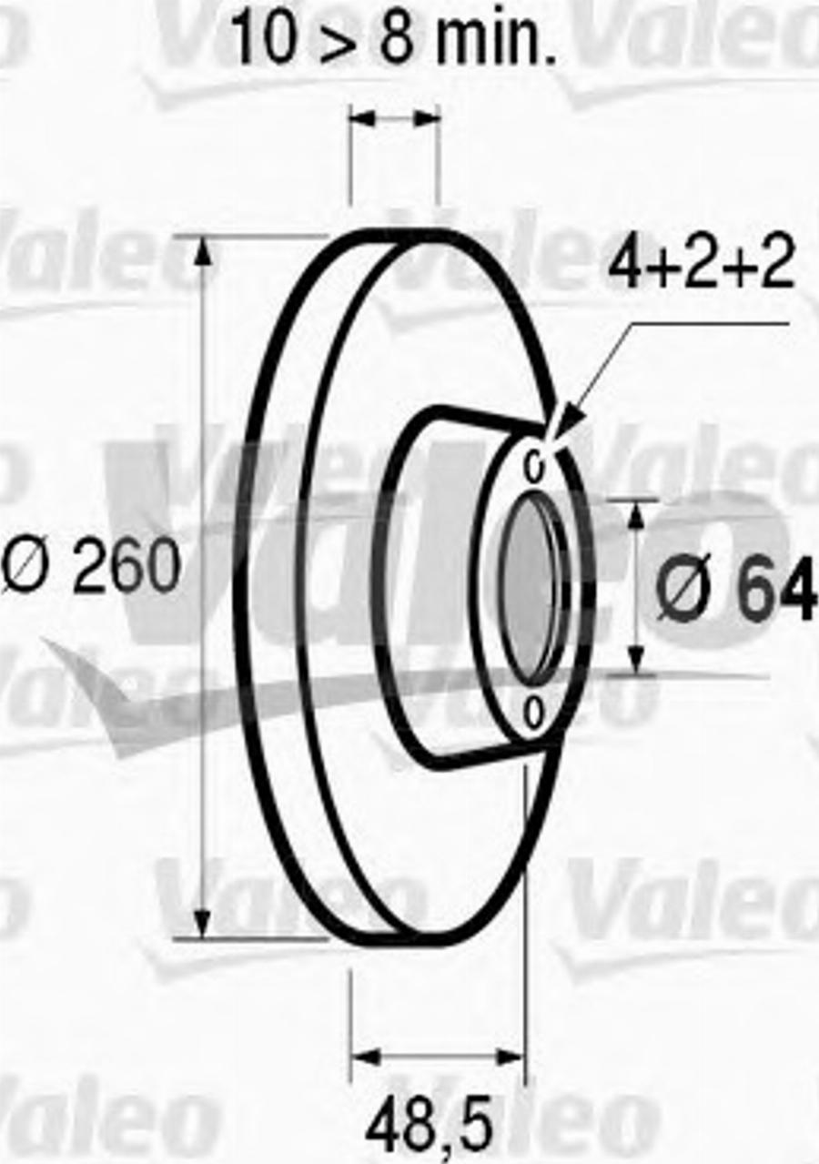 Valeo 186437 - Bremžu diski adetalas.lv