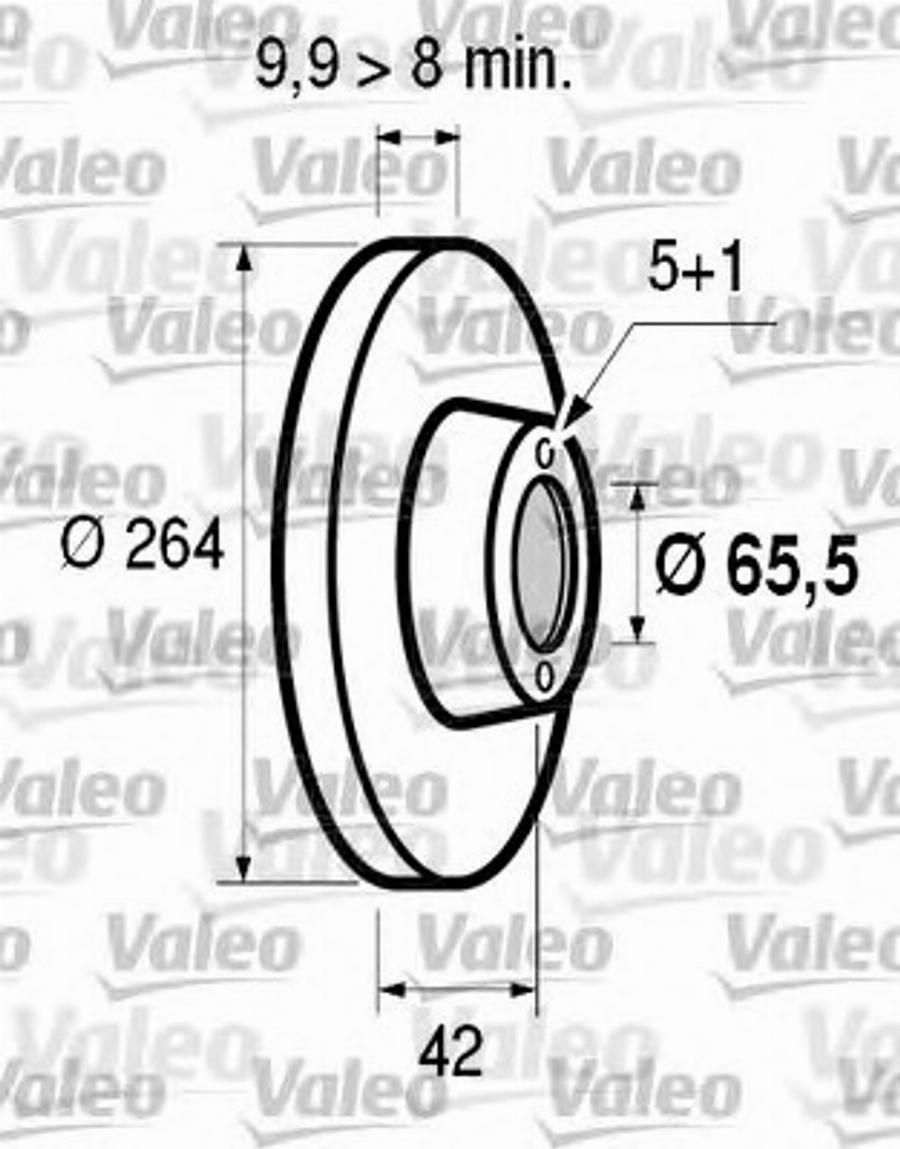 Valeo 186 595 - Bremžu diski adetalas.lv