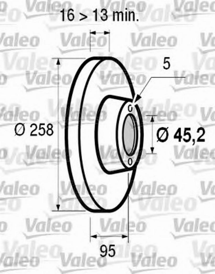 Valeo 186516 - Bremžu diski adetalas.lv