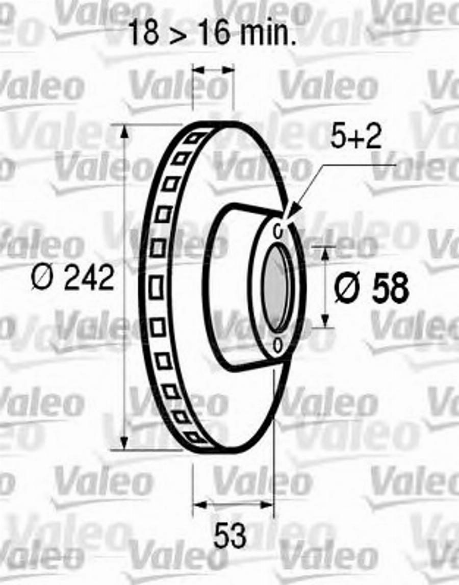 Valeo 186531 - Bremžu diski adetalas.lv