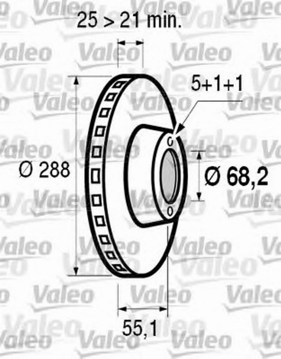 Valeo 186601 - Bremžu diski adetalas.lv