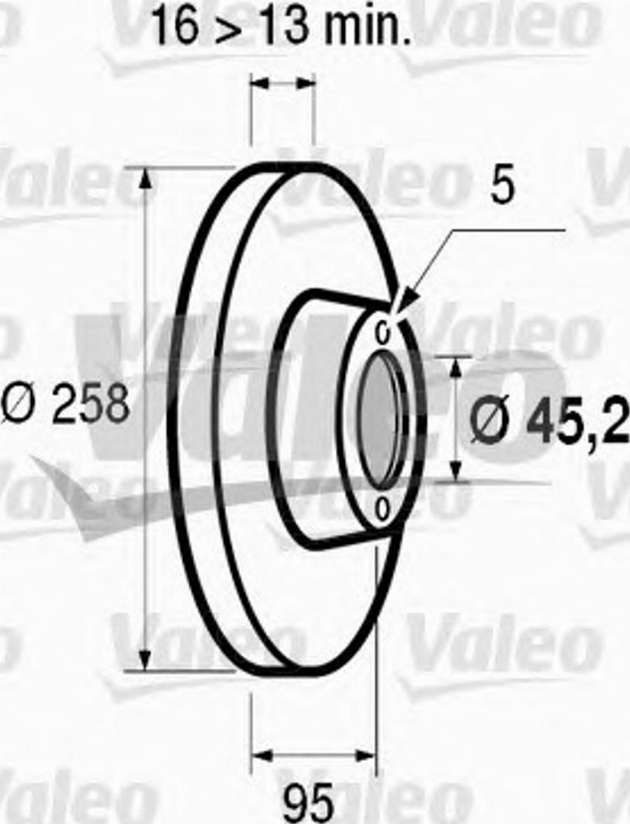 Valeo 186 252 - Bremžu diski adetalas.lv