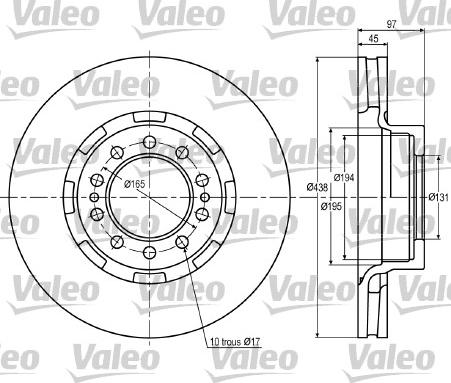 Valeo 187024 - Bremžu diski adetalas.lv