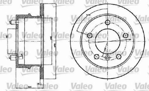 Valeo 187120 - Bremžu diski adetalas.lv