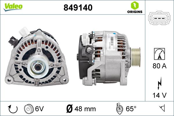 Valeo 849140 - Ģenerators adetalas.lv