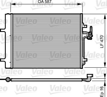 Valeo 814184 - Kondensators, Gaisa kond. sistēma adetalas.lv