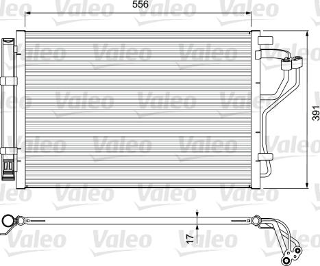 Valeo 814394 - Kondensators, Gaisa kond. sistēma adetalas.lv