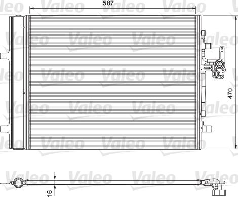 Valeo 814318 - Kondensators, Gaisa kond. sistēma adetalas.lv