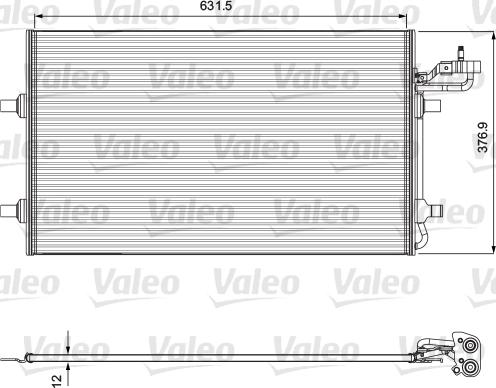 Valeo 814323 - Kondensators, Gaisa kond. sistēma adetalas.lv