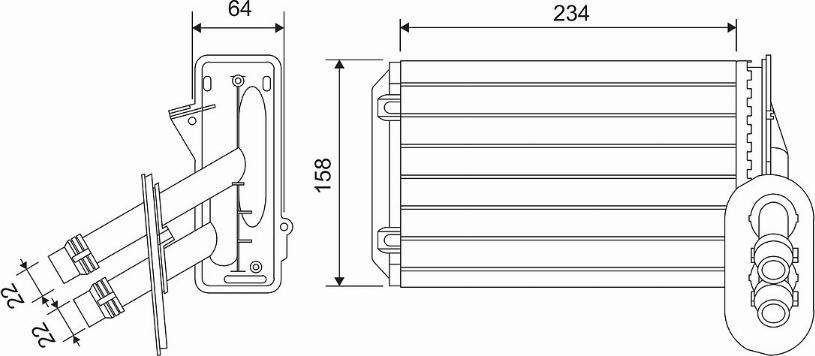 Valeo 811501 - Siltummainis, Salona apsilde adetalas.lv