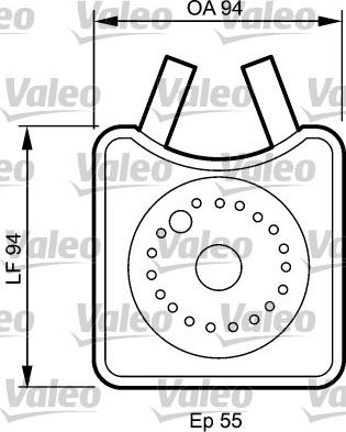 Valeo 817943 - Eļļas radiators, Motoreļļa adetalas.lv