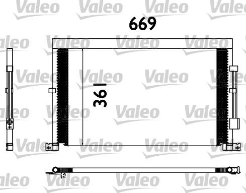 Valeo 817567 - Kondensators, Gaisa kond. sistēma adetalas.lv