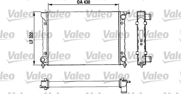 Valeo 883820 - Radiators, Motora dzesēšanas sistēma adetalas.lv