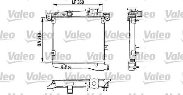 Valeo 883799 - Radiators, Motora dzesēšanas sistēma adetalas.lv