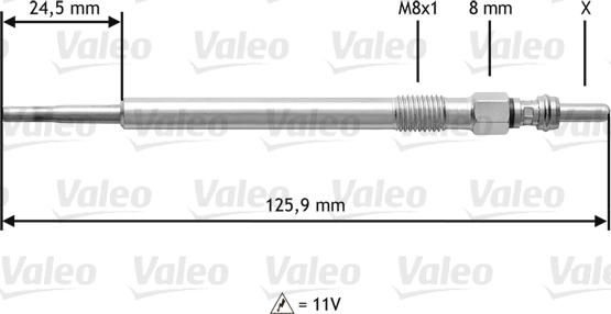 Valeo 345 164 - Kvēlsvece adetalas.lv