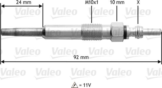 Valeo 345104 - Kvēlsvece adetalas.lv