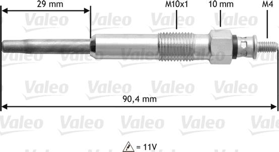 Valeo 345101 - Kvēlsvece adetalas.lv