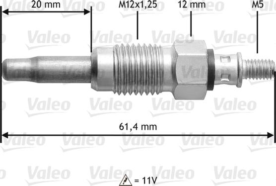 Valeo 345108 - Kvēlsvece adetalas.lv