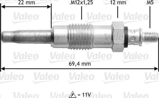 Valeo 345116 - Kvēlsvece adetalas.lv