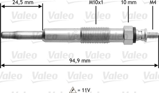 Valeo 345110 - Kvēlsvece adetalas.lv