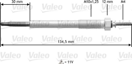 Valeo 345 185 - Kvēlsvece adetalas.lv