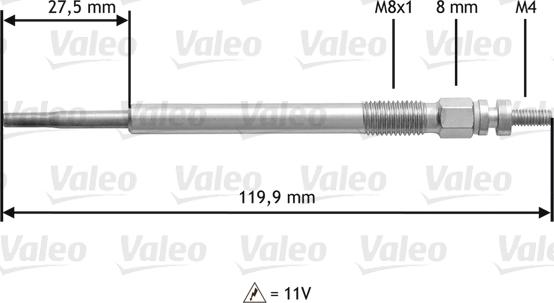 Valeo 345123 - Kvēlsvece adetalas.lv