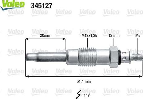 Valeo 345127 - Kvēlsvece adetalas.lv