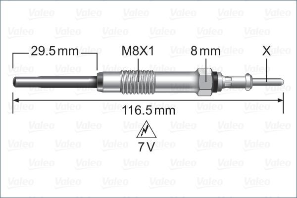 Valeo 345255 - Kvēlsvece adetalas.lv