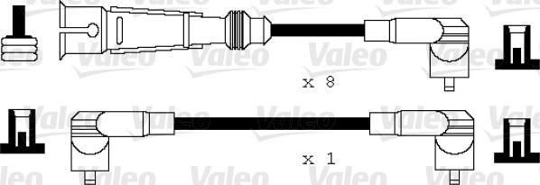 Valeo 346105 - Augstsprieguma vadu komplekts adetalas.lv