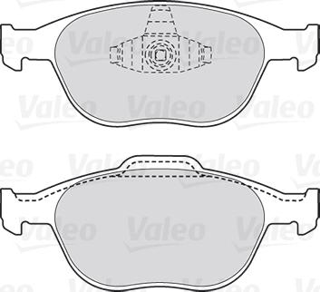 Valeo 301639 - Bremžu uzliku kompl., Disku bremzes adetalas.lv