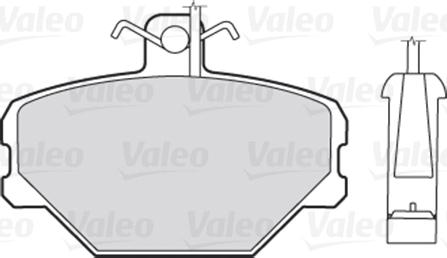 Valeo 301095 - Bremžu uzliku kompl., Disku bremzes adetalas.lv