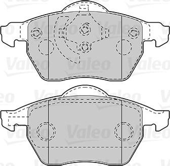 Valeo 301008 - Bremžu uzliku kompl., Disku bremzes adetalas.lv