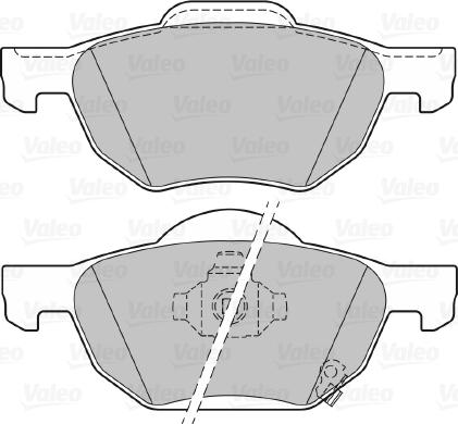 Valeo 301824 - Bremžu uzliku kompl., Disku bremzes adetalas.lv