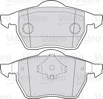 Valeo 301355 - Bremžu uzliku kompl., Disku bremzes adetalas.lv