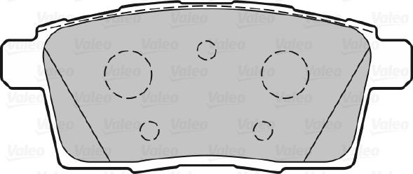 Valeo 301336 - Bremžu uzliku kompl., Disku bremzes adetalas.lv