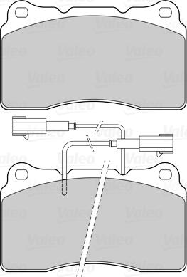 Valeo 302318 - Bremžu uzliku kompl., Disku bremzes adetalas.lv