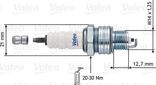 Valeo 246906 - Aizdedzes svece adetalas.lv