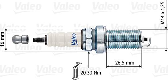 Valeo 246897 - Aizdedzes svece adetalas.lv