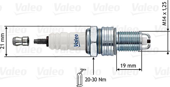 Valeo 246859 - Aizdedzes svece adetalas.lv